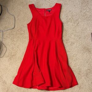 Vintage Express Red Skater Dress